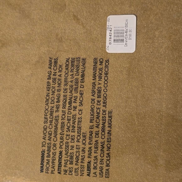 West Elm Cotton Velvet Curtain, Color Elm, Size 48×108 In, Retail $169.00US - Picture 8 of 10